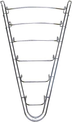 Závesný odkladač na pokrievky, chróm, výška 50 cm