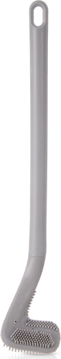 Silikónová WC kefka sivá 40 cm