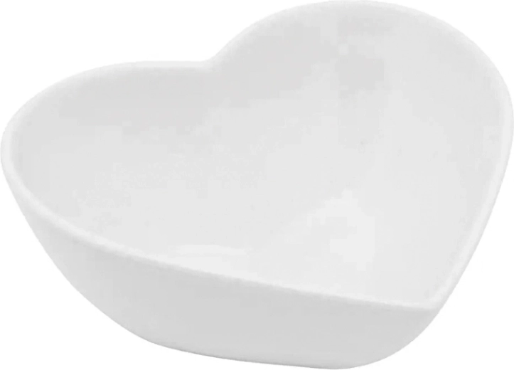 Regular porcelánová miska v tvare srdca krémová 13 cm 300 ml