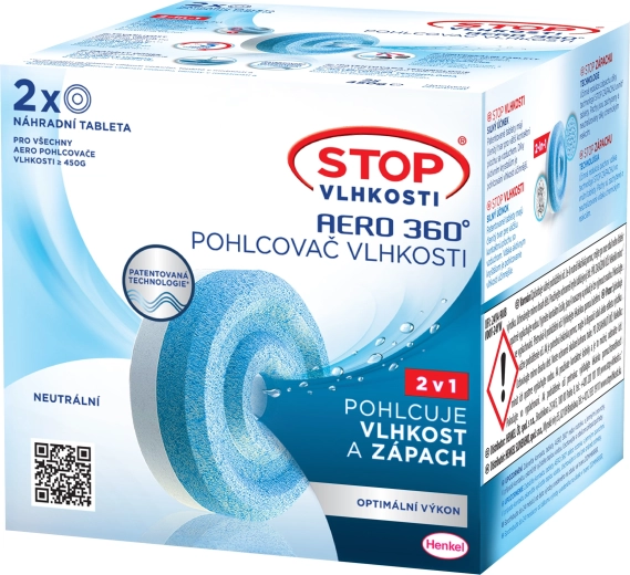 Ceresit Stop Vlhkosti Aero 360° náhradné tablety 2×450 g, neutrálna vôňa