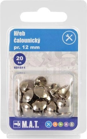 Čalúnnický klince niklovaný 12 mm (20 ks)