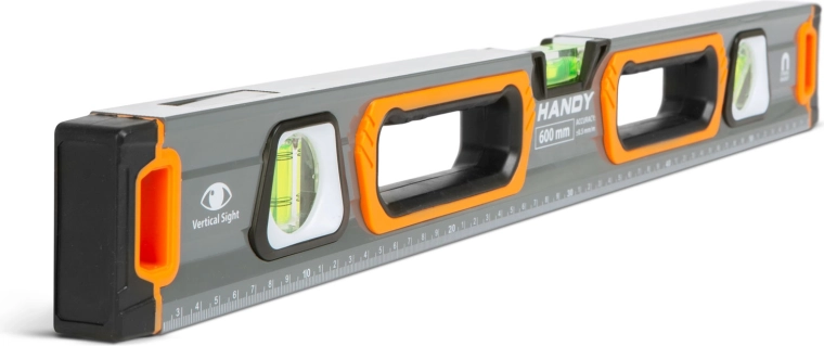 Magnetická hliníková vodováha so zrkadlovou libelou 600 mm