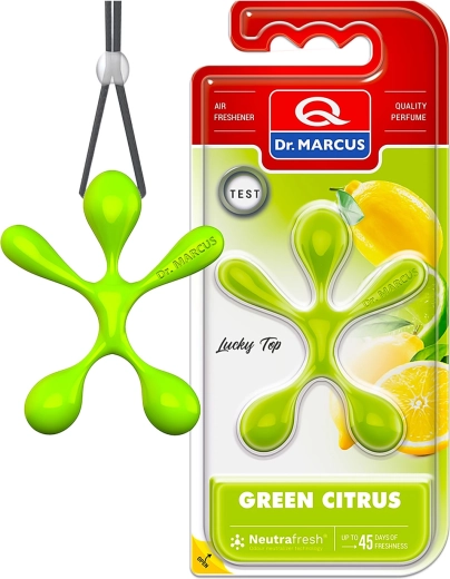 Dr. Marcus Lucky Top Green Citrus osviežovač vzduchu do auta