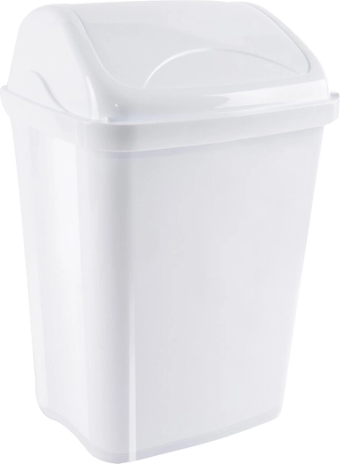 Vittario odpadkový kôš s kolískovým vekom 16 l biely