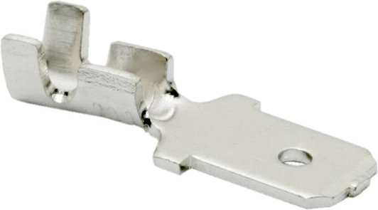 Pocínovaný lisovací kolík 6,3 mm zástrčka