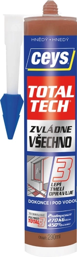 Univerzálne lepidlo a tmel 290 ml hnedý CEYS TOTAL TECH