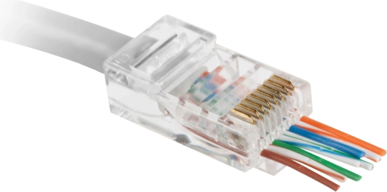 Priechodná modulárna zástrčka RJ45 8P8C Cat.5e