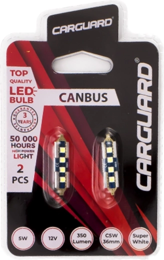 LED žiarovka CAN136 sufit 36 mm C5W 5 W 350 lm Can-bus SMD – 1 kus