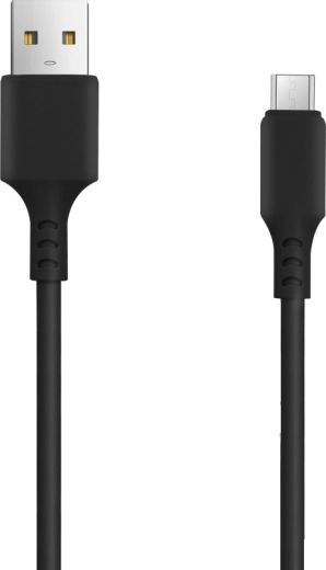 Setty USB–microUSB kábel 1 m, 2 A, čierny