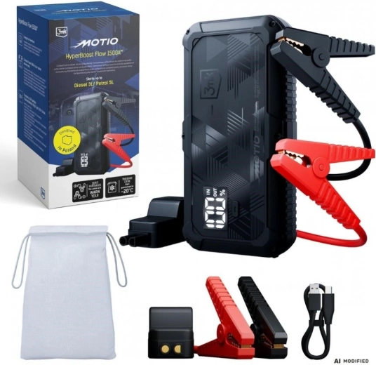 3MK Motio HyperBoost Flow prenosný štartovací zdroj 1500 A s powerbankou