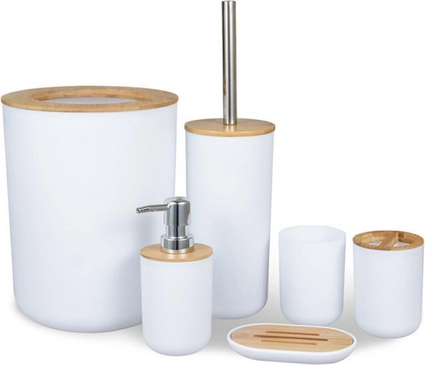 Sada kúpeľňových doplnkov 6 ks biela