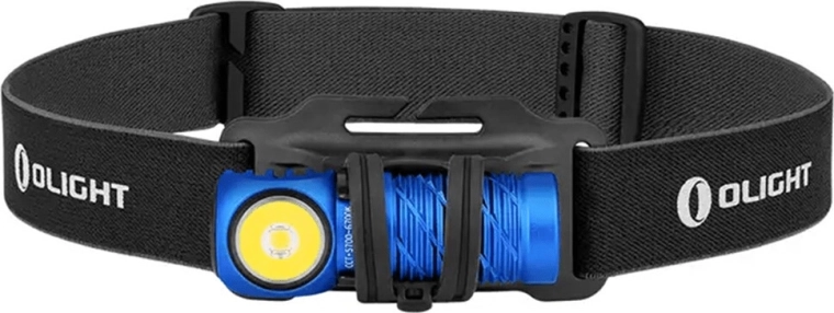 Čelovka a vrecková baterka OLIGHT Perun 2 Mini Blue CW, nabíjateľná