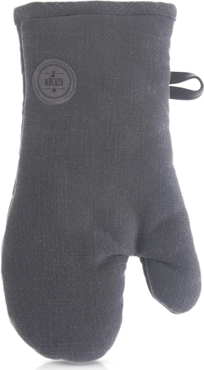 Bavlnená kuchynská chňapka so silným magnetom, sivá 32 cm