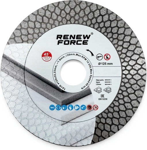 Diamantový kotúč Renew Force na rezanie a brúsenie dlažby 125 mm
