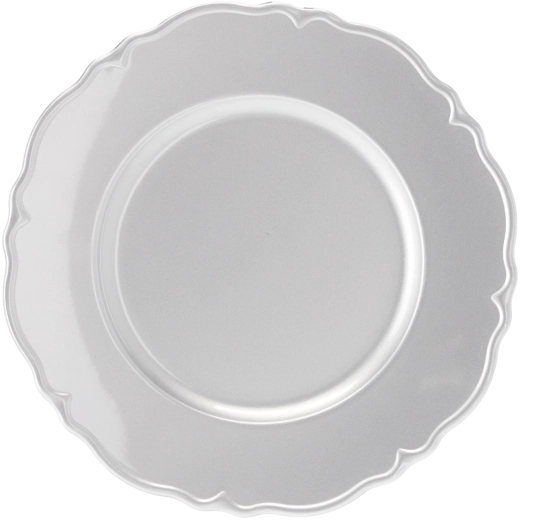 Okrúhly podnos so strieborným vzorom 33 cm