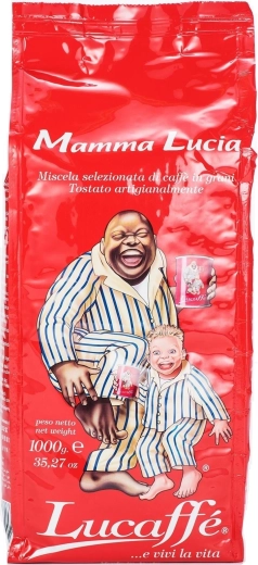 Lucaffé Mamma Lucia zrnková káva 1 kg (40 % Arabica, 60 % Robusta)