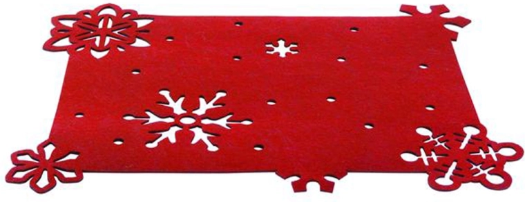 Plstené prestieranie Toro 45 × 35 cm červené