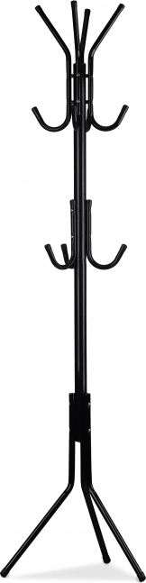 Stojanový vešiak na oblečenie z čierneho kovu s 11 háčikmi MODERNHOME