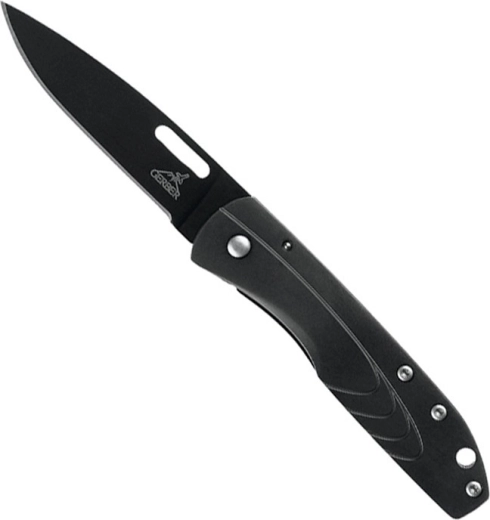 Gerber STL 2.5 vreckový nôž 6,6 cm, celočierny, celokovový