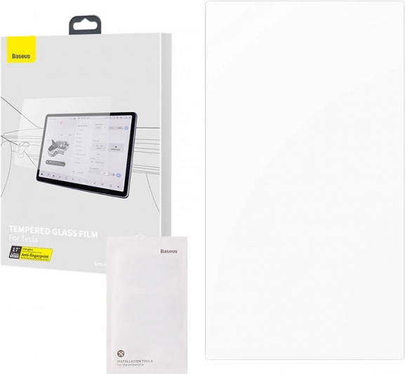 Tvrdené sklo BASEUS Crystal pre TESLA Model X/S 17″