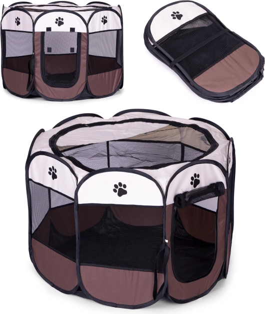 Skladacia textilná ohrádka pre psov a mačky PETSI