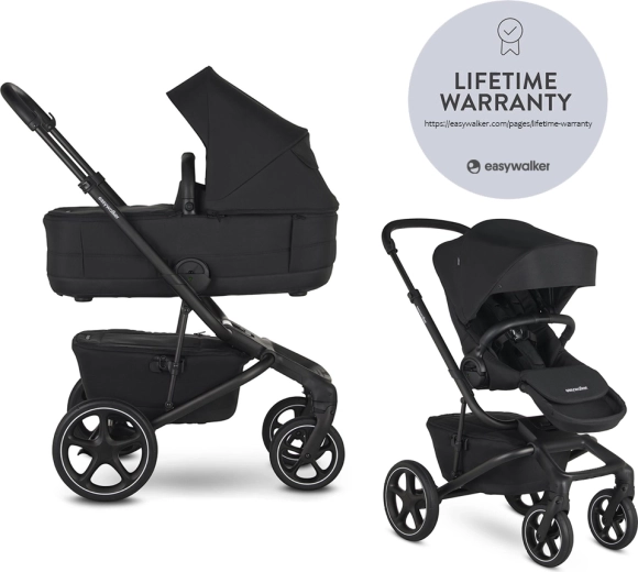 Easywalker Jimmey 2v1 kombinovaný kočík Pepper Black LITE RWS