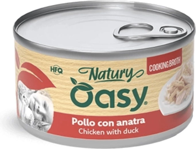 Oasy vývar pre mačky kura s kačkou 85 g