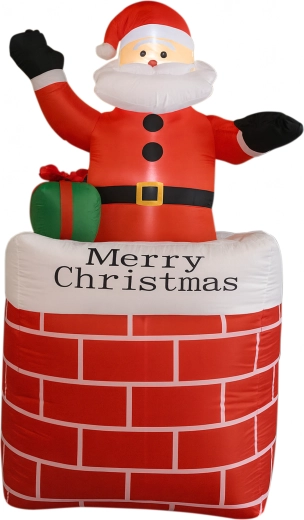 Nafukovací Santa v komíne s LED osvetlením 150 cm