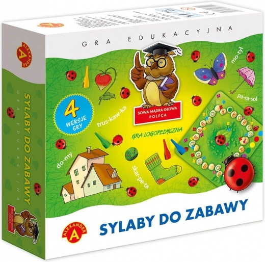 Vzdelávacia hra Alexander - Múdra sova - slabiky na hranie