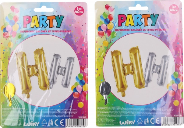 Nafukovací balónik v tvare písmena H