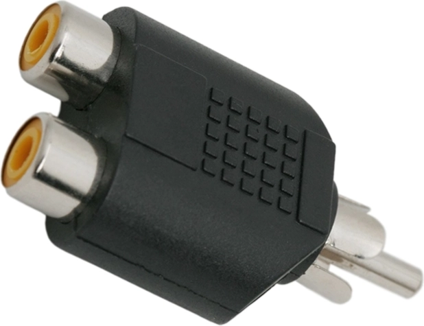RCA redukcia Y, 2× RCA zásuvka na RCA zástrčku