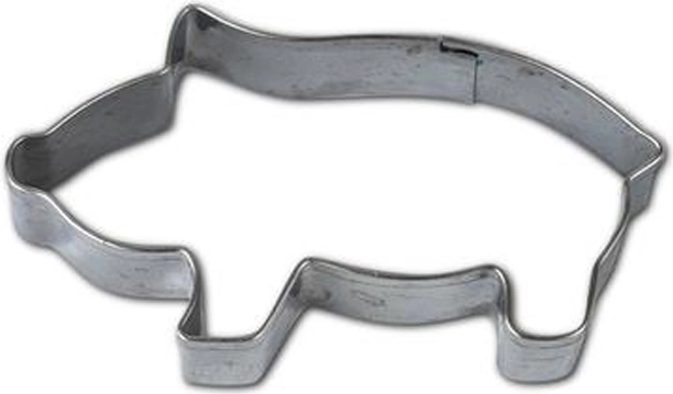 Vykrajovátko na pečivo – prasiatko, 7–8 cm, strieborné