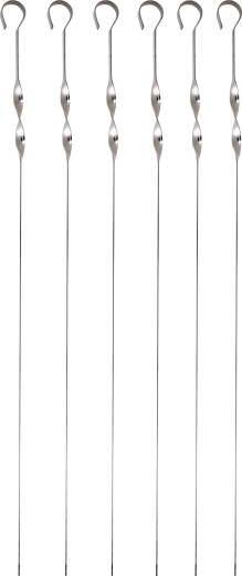 Nerezové grilovacie ihly TORO 45 cm, sada 6 ks