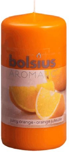 Vonná sviečka valec pomaranč 5,9 × 12,1 cm