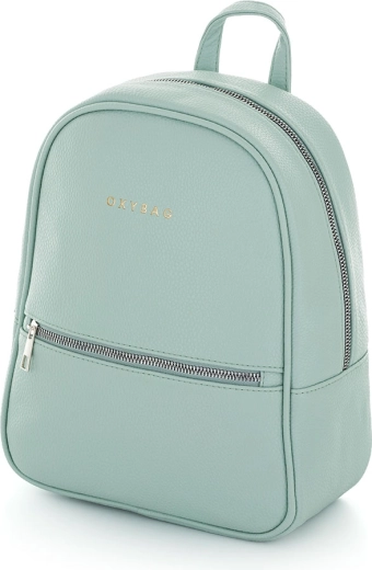 dámsky batoh z eko kože v mätovej farbe