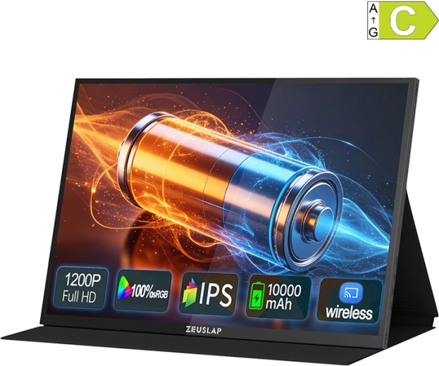 Prenosný dotykový monitor ZEUSLAP P16BT 16" Full HD+