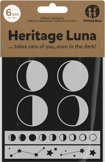 Reflexné samolepky PETITE&MARS Heritage Luna na kočík