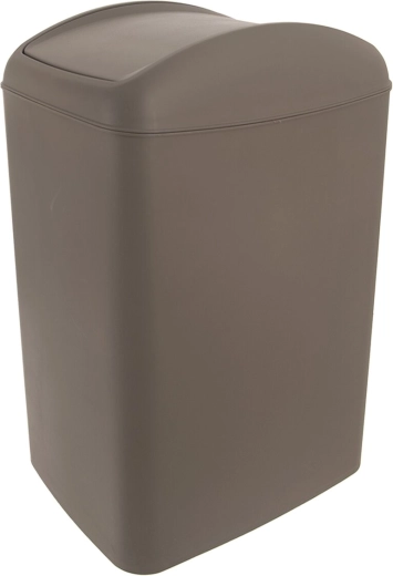 Odpadkový kôš Waste s výklopným vekom 40 l, hnedý