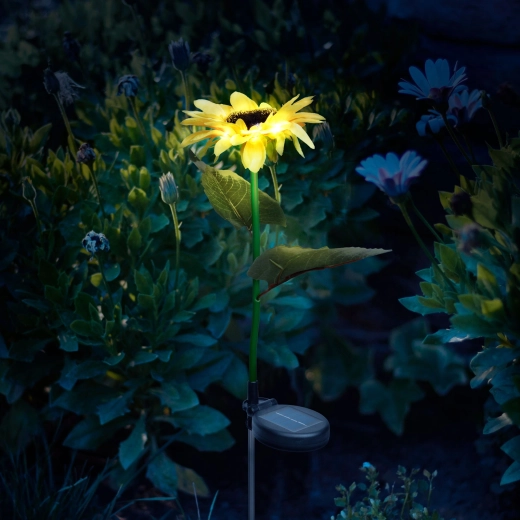 Solárna zapichovacia LED slnečnica 75 cm