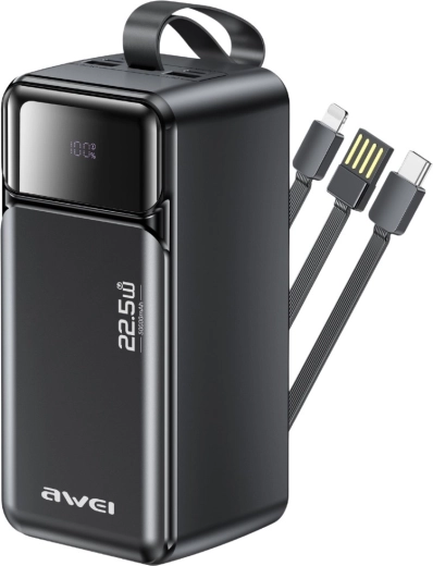 Awei powerbanka 50000 mAh s rýchlym nabíjaním 22,5 W PD