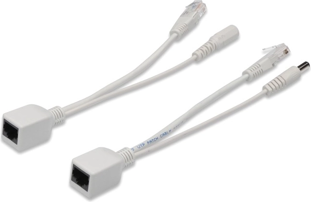 Digitus sada pasívnych PoE káblov Fast Ethernet 10/100 Mb/s DC 5,5 mm/2,1 mm