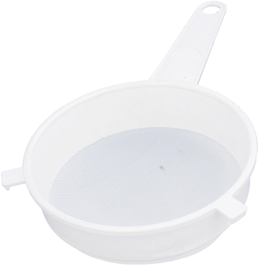 Plastové kuchynské sitko s jemnou sieťkou 20 cm