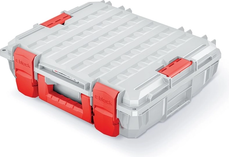 Kufor na náradie C Block Pro Limited Edition 45 × 38 × 13,5 cm sivý s penovou výplňou