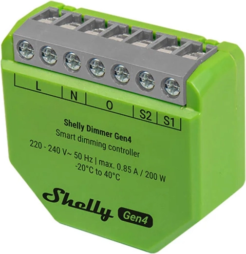 Shelly Dimmer Gen4 inteligentný stmievač so Zigbee a Matter