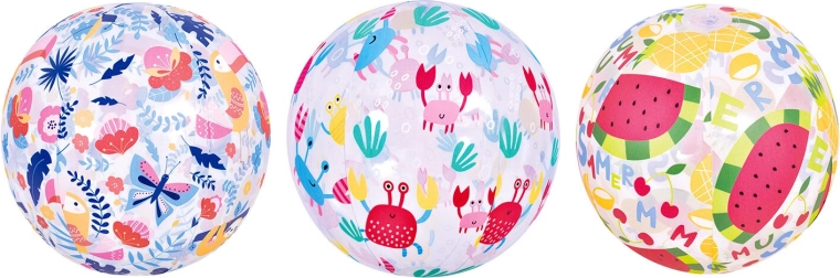 Nafukovacia plážová lopta 50 cm mix dekorov