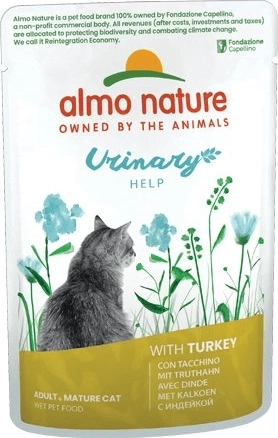Almo Nature Urinary Help morčacie kapsička pre mačky 70 g