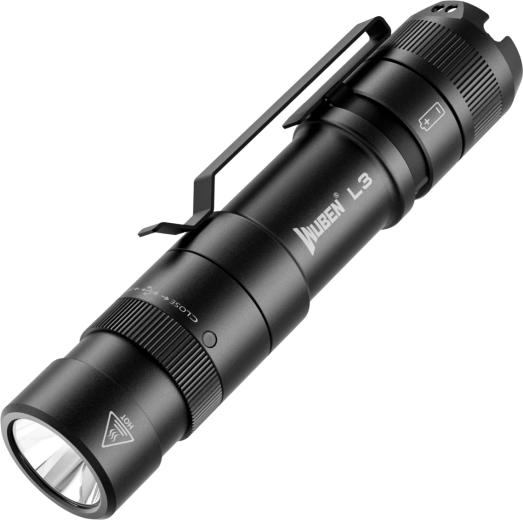 Wuben L3 Black taktická baterka 3000 lm čierna
