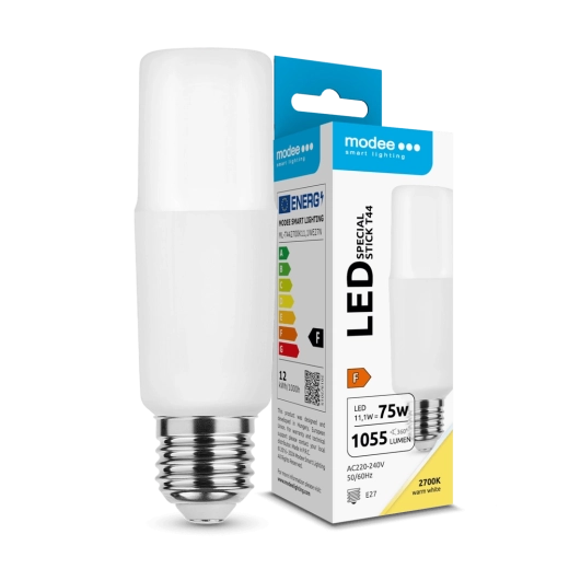 LED žiarovka Modee Lighting Stick T44 11,1 W E27 teplá biela 1055 lm