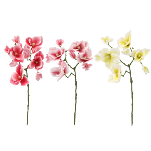 Umelá vetvička magnólie 56 cm – mix farieb
