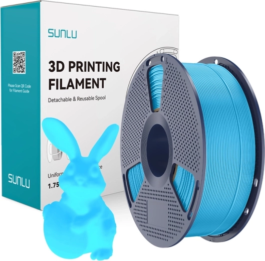Sunlu PLA filament svietiaci v tme modrý 1 kg